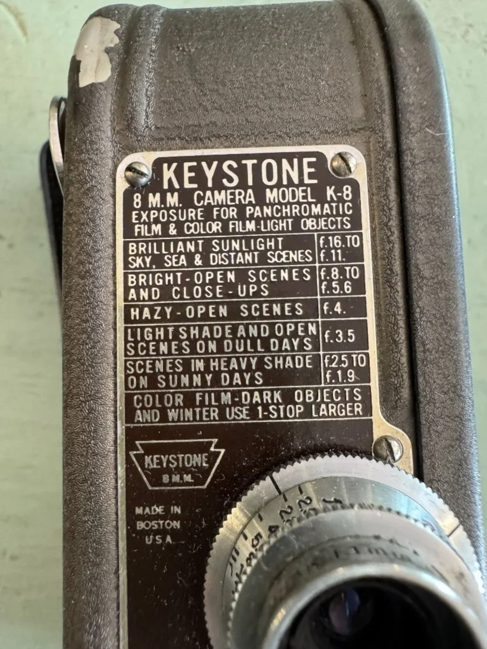 Keystone K 8 8mm Vintage Movie Camera w Original Box and Manual